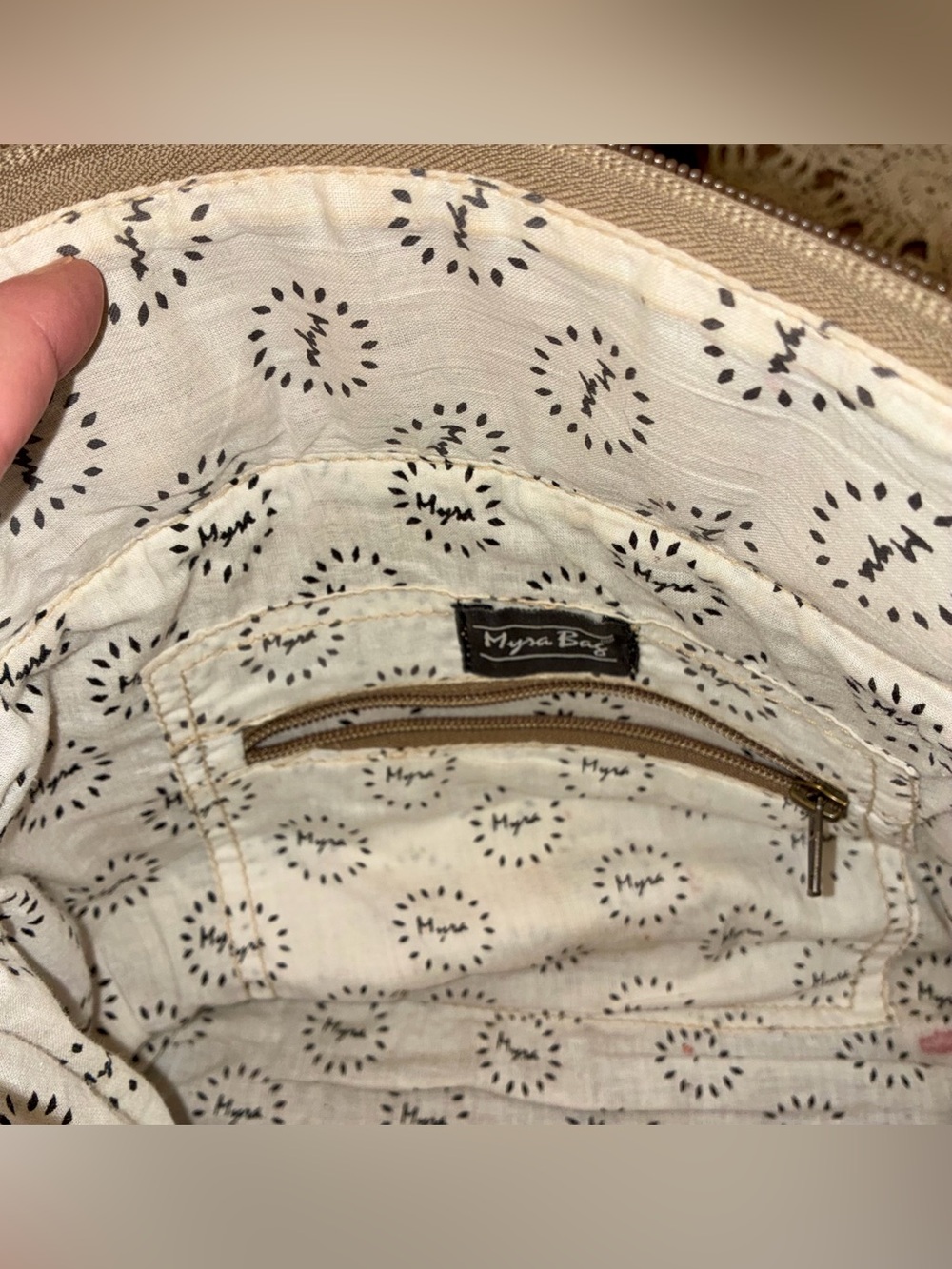 Myra Bag "Ultimate Choice" Brown Distressed Leather Shoulder Bag/Satchel - Picture 12 of 14